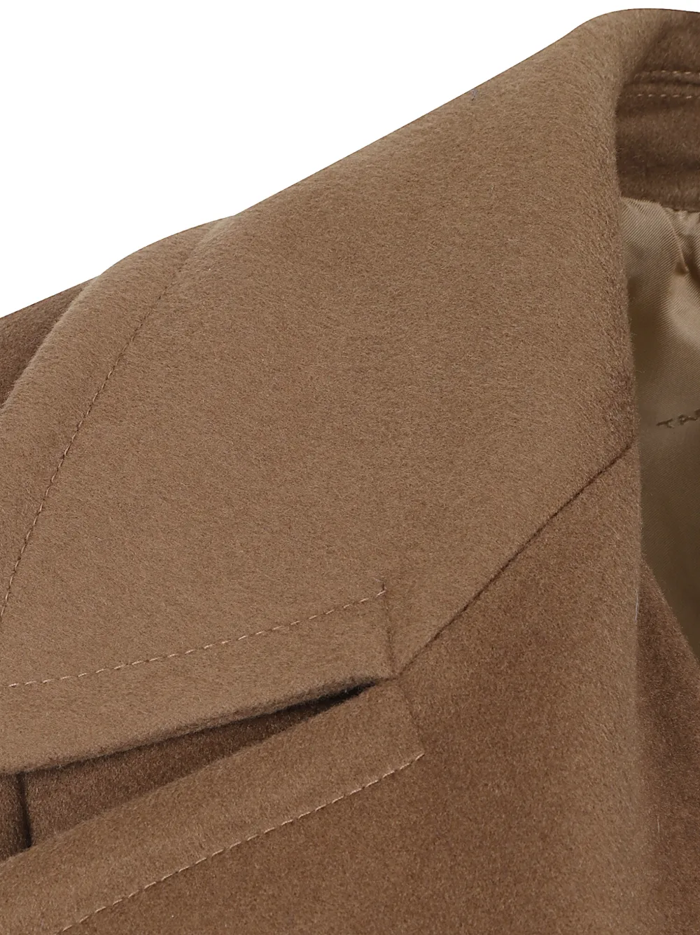 Tagliatore belted cashmere coat Bruin