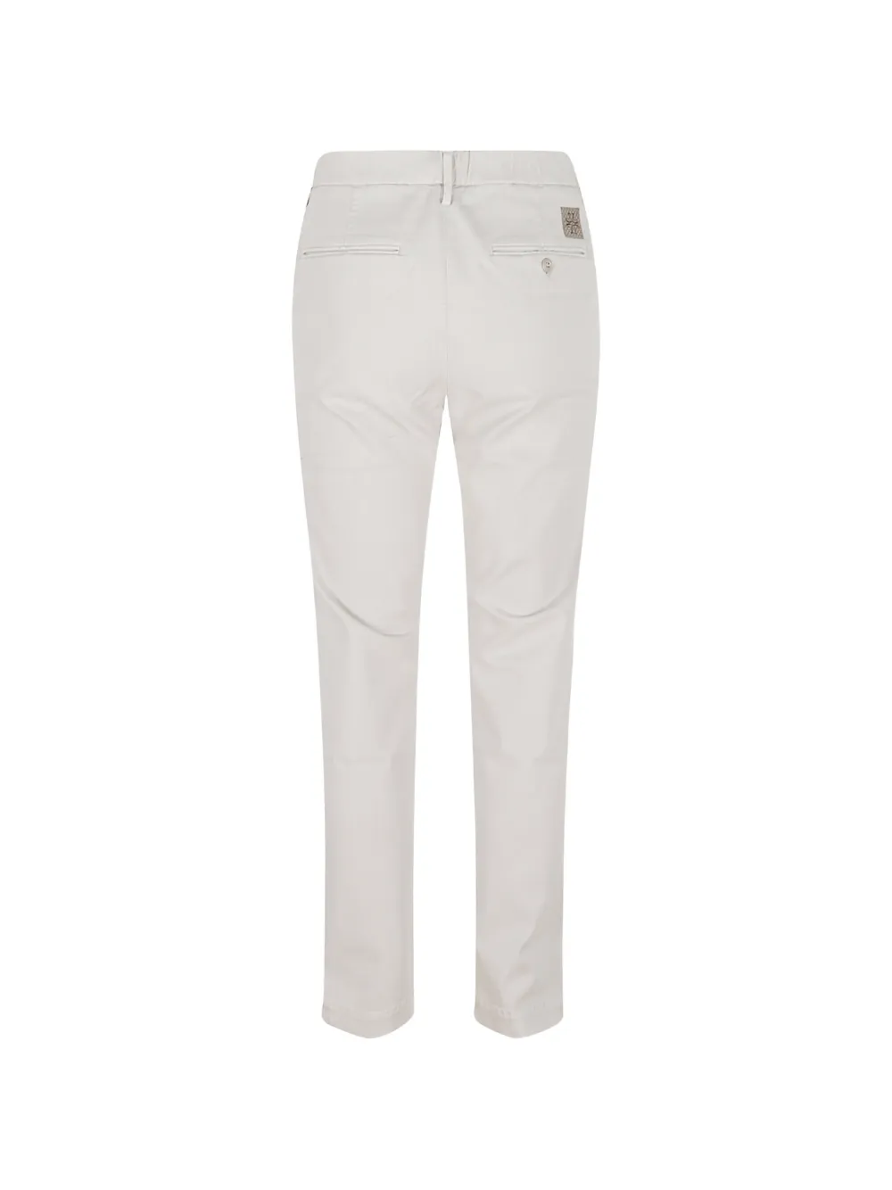 Jacob Cohën logo-patch straight-leg trousers Beige