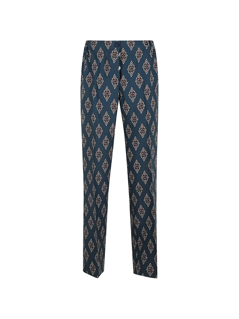 F.R.S For Restless Sleepers Etere geometric-print piping-detail trousers