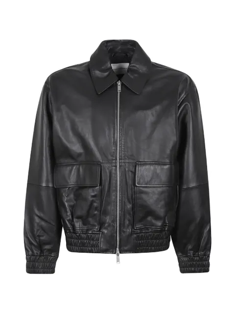 Studio Nicholson Piston zip-up leather jacket