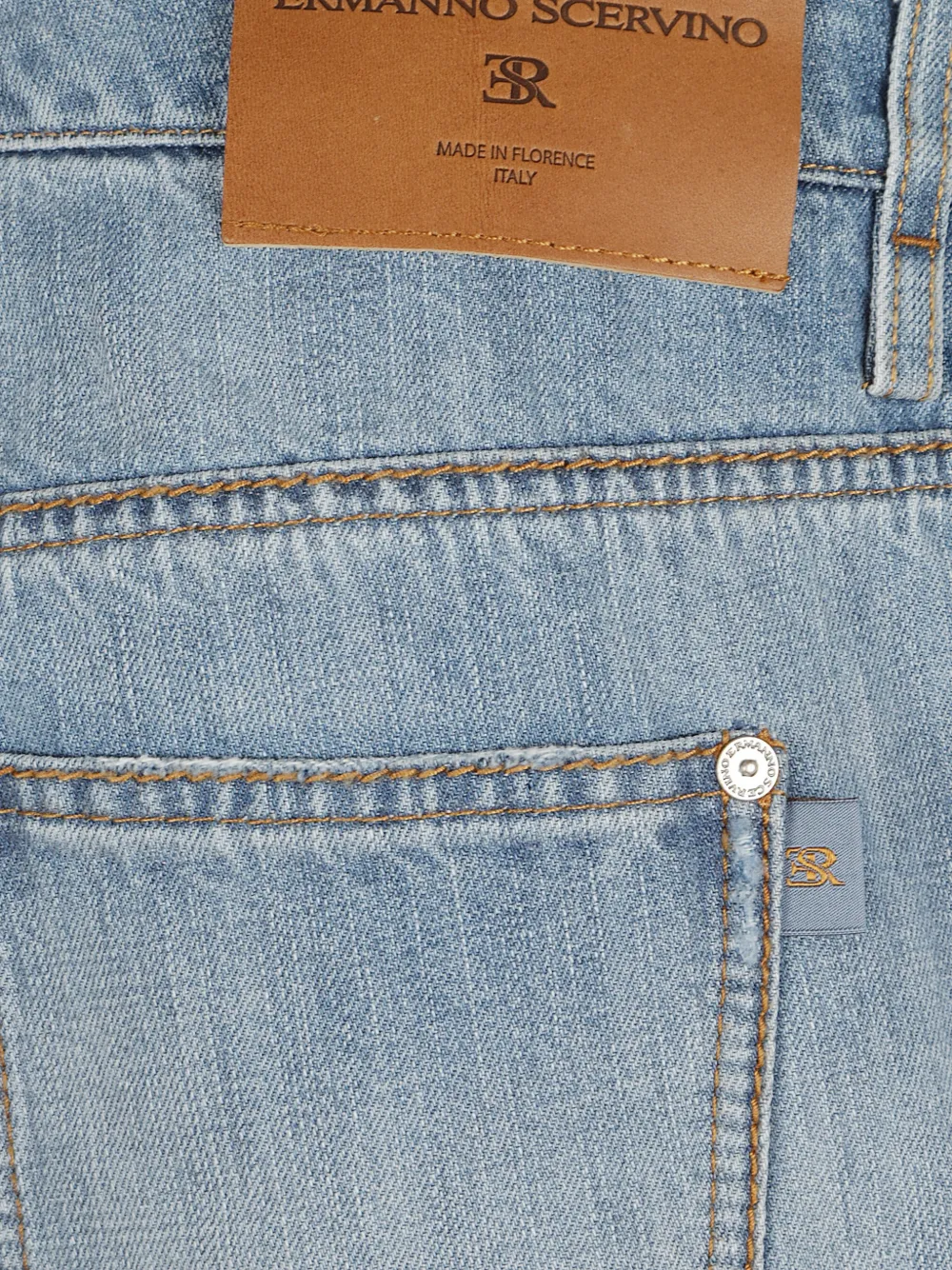 Ermanno Scervino Straight jeans met kanten afwerking Blauw