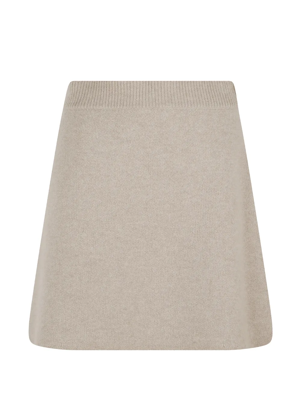 Lisa Yang ribbed-knit A-line skirt - Nude