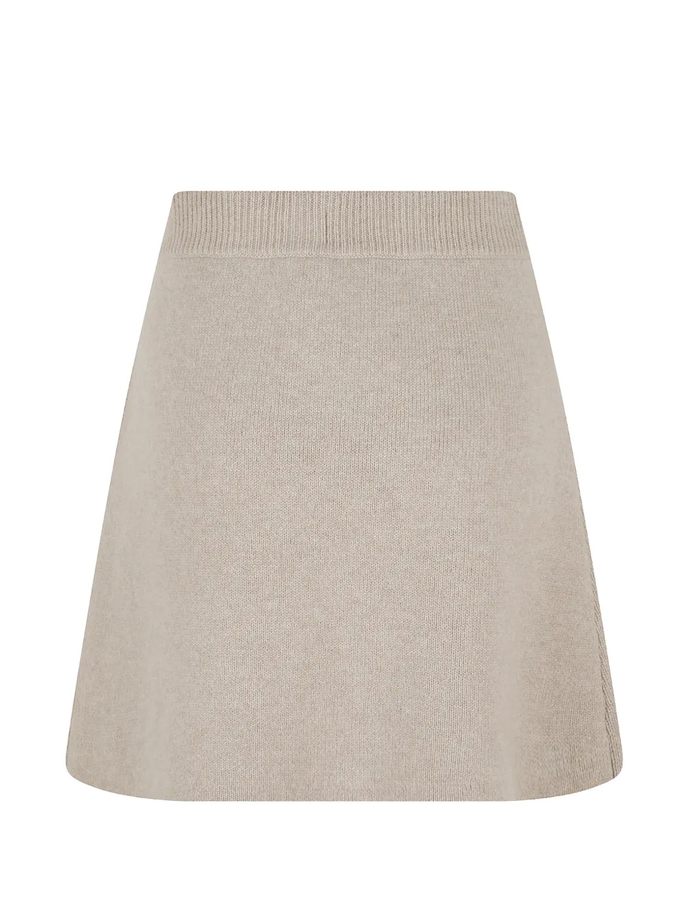 Lisa Yang Ribgebreide rok Beige