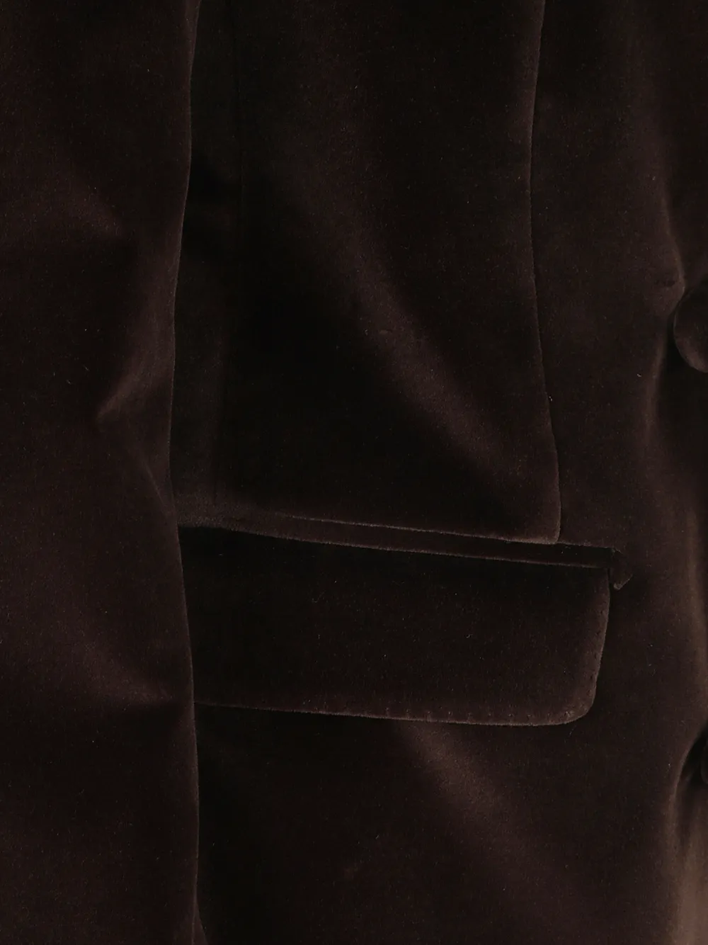 Tagliatore double-breasted velvet jacket Bruin