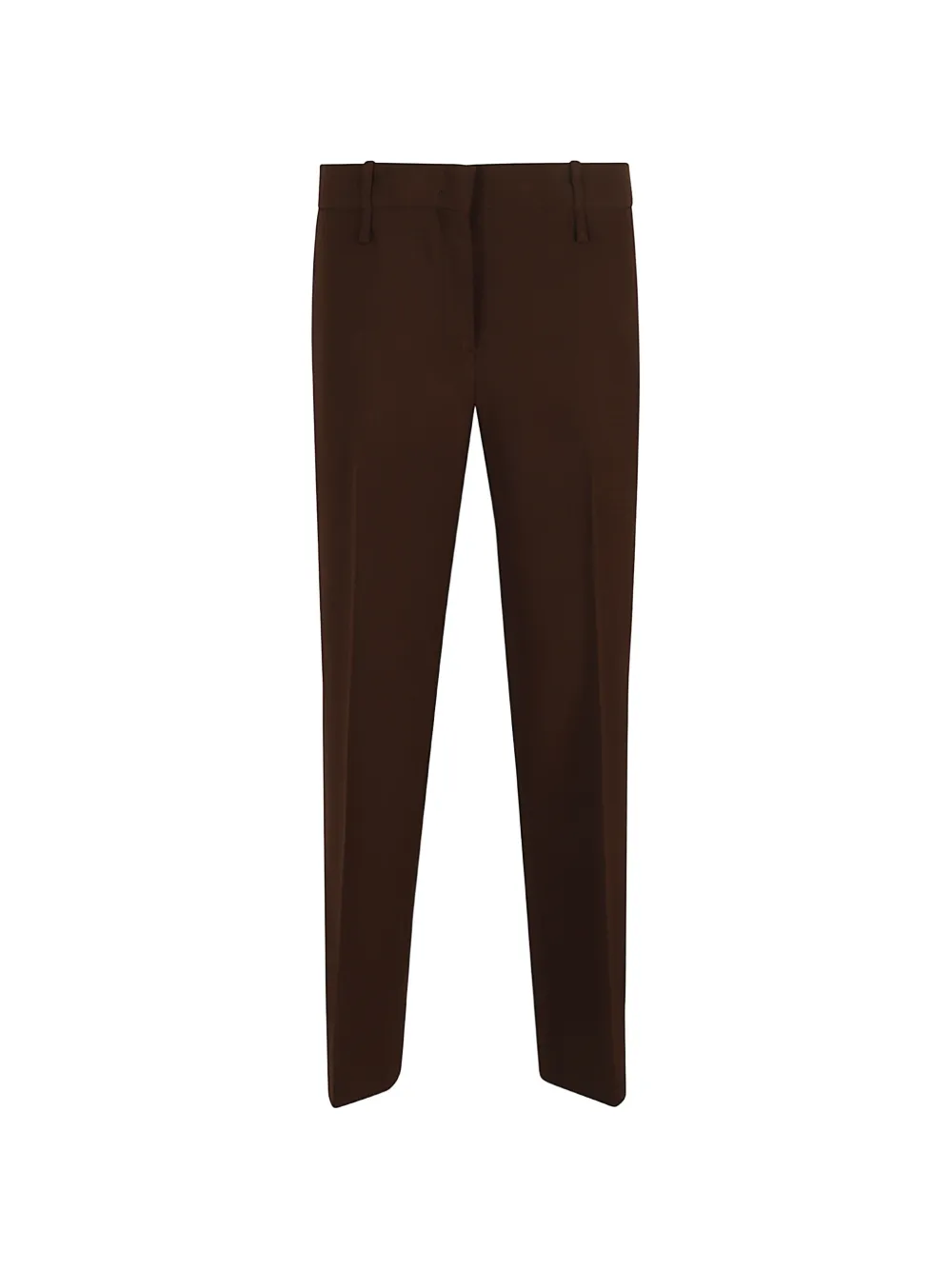 Ermanno Scervino belt-loop pressed-crease trousers - Marrone