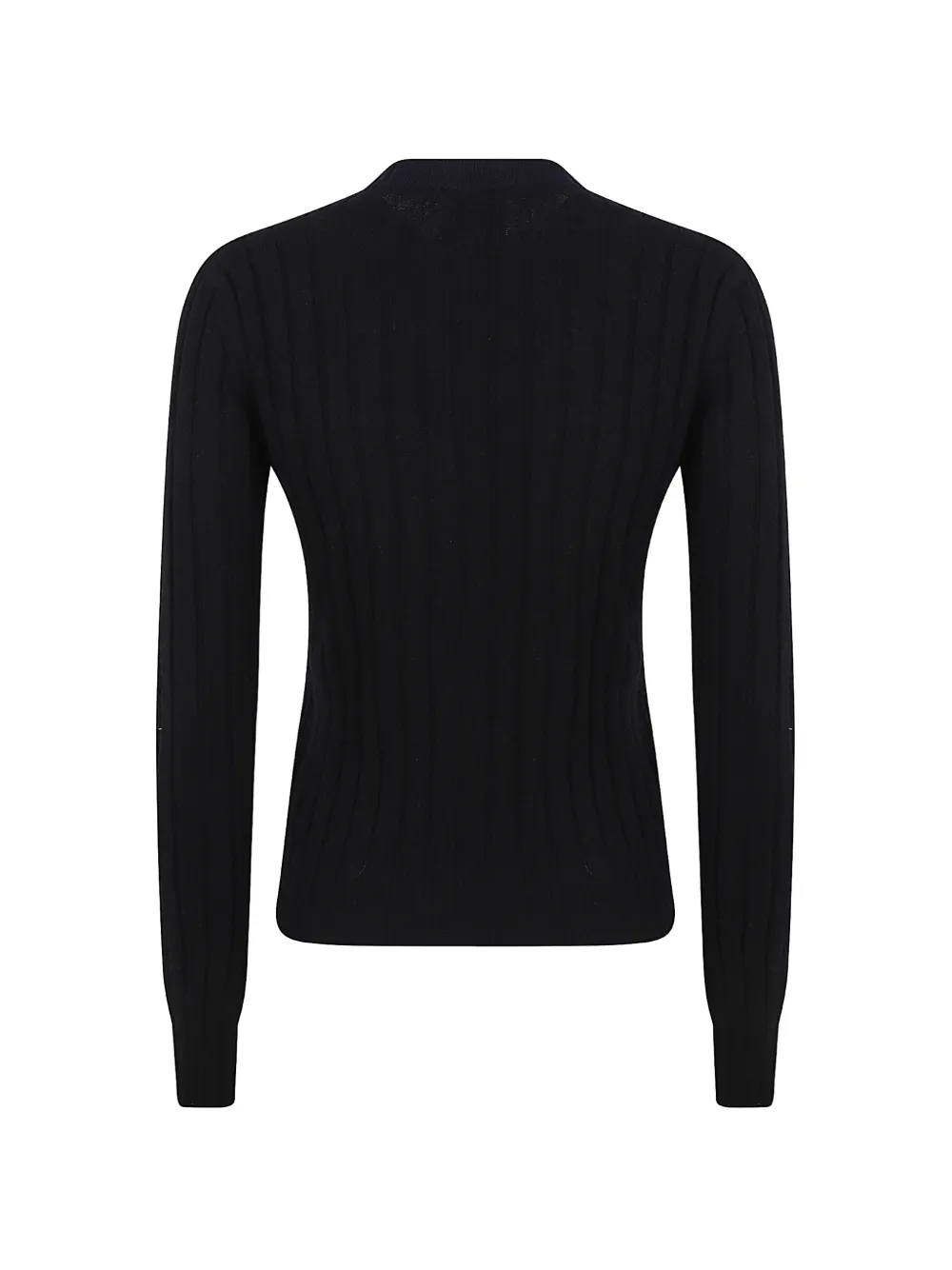 Barrie Ribgebreid vest Zwart