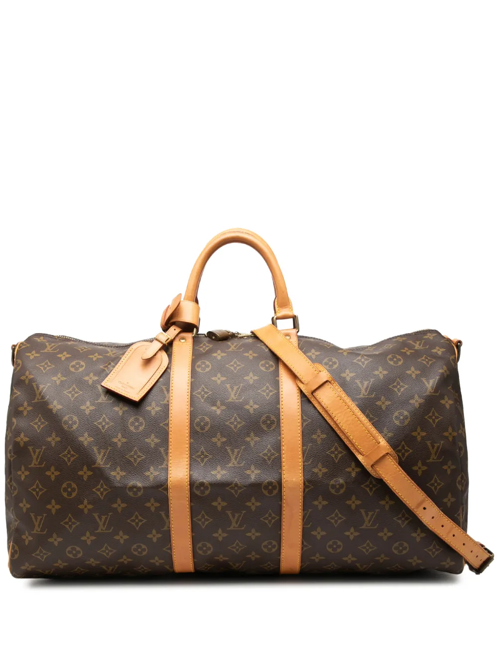 Louis Vuitton Pre-Owned Borsa da viaggio Keepall Bandouliere 55 1991 - Marrone
