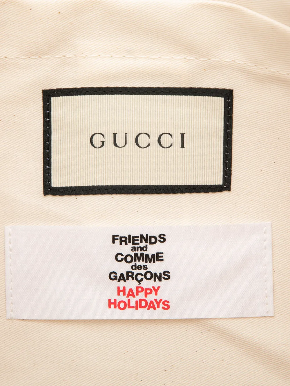 Gucci Pre-Owned 2016-2026 COMME Des GARCONS PVC ウェブ ショッパー