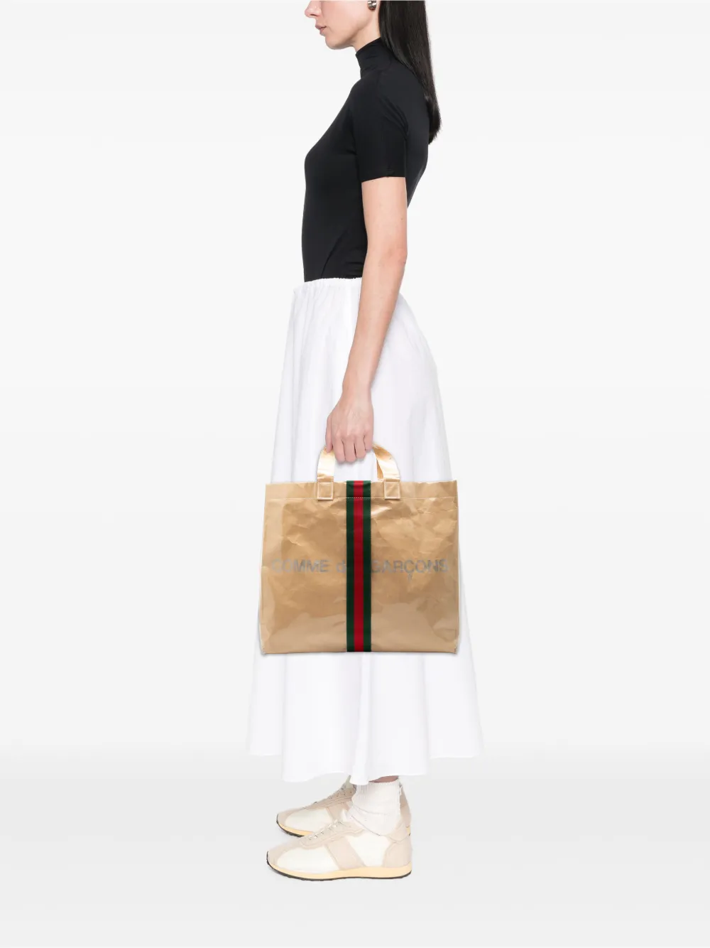 Gucci Pre-Owned 2016-2026 COMME Des GARCONS PVC ウェブ ショッパー