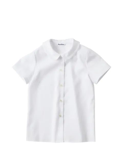 familiar camisa manga corta con cuello Peter Pan