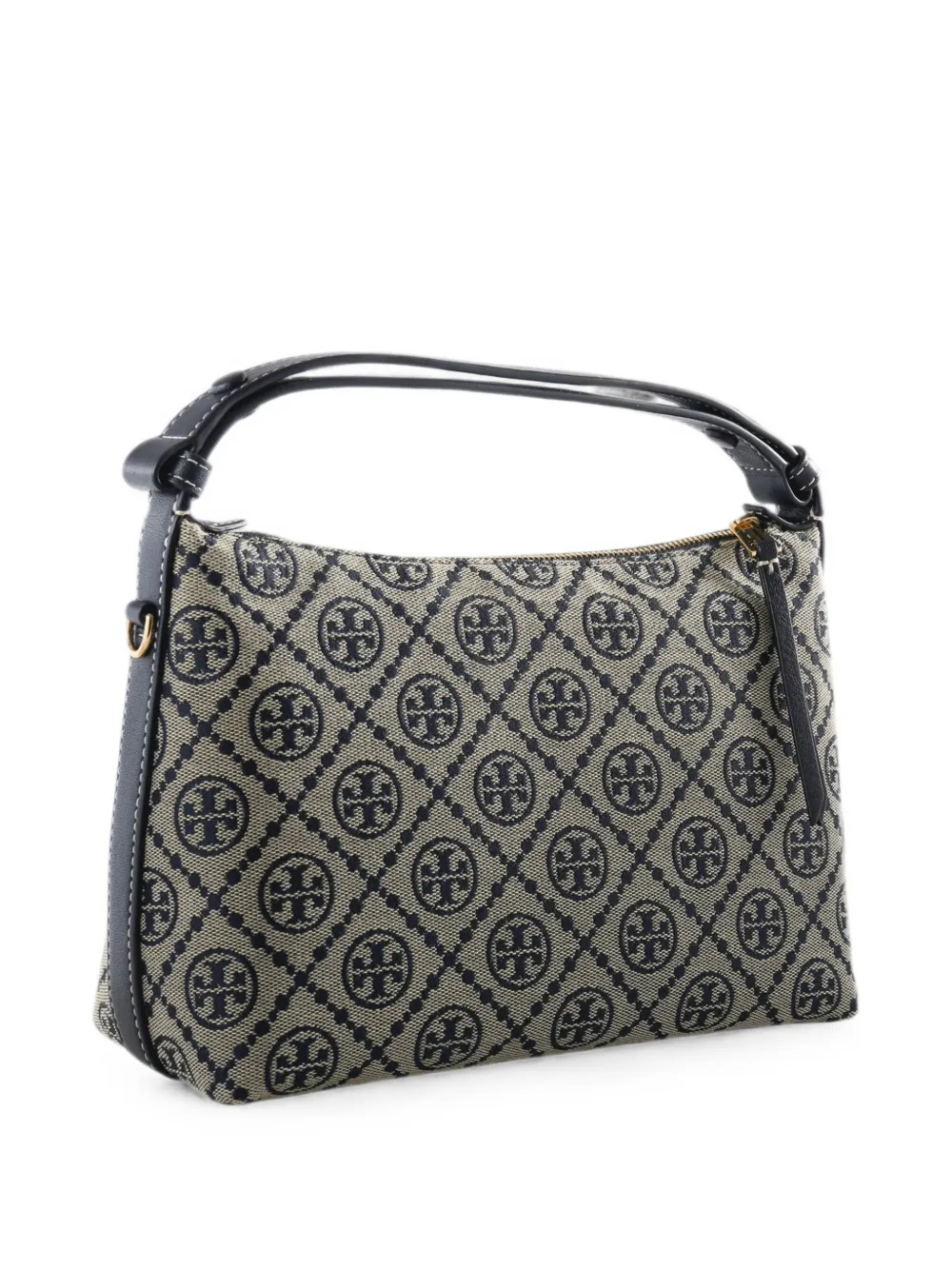 Tory Burch Schoudertas met monogram Beige