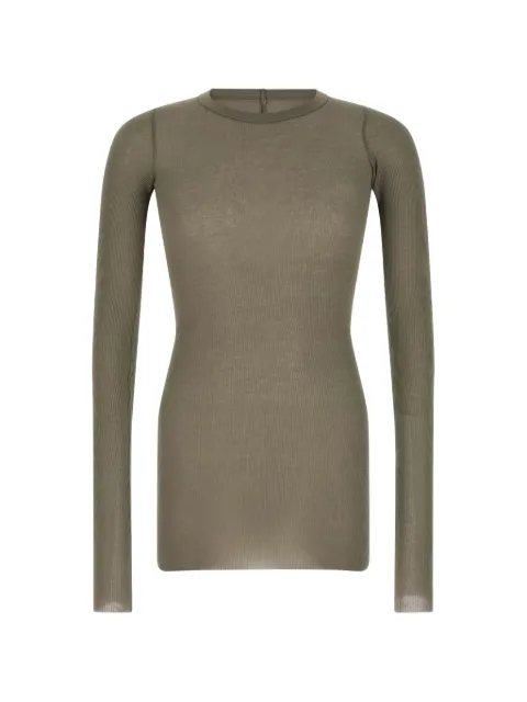 Rick Owens Tower Rib LS T raw-cut T-shirt