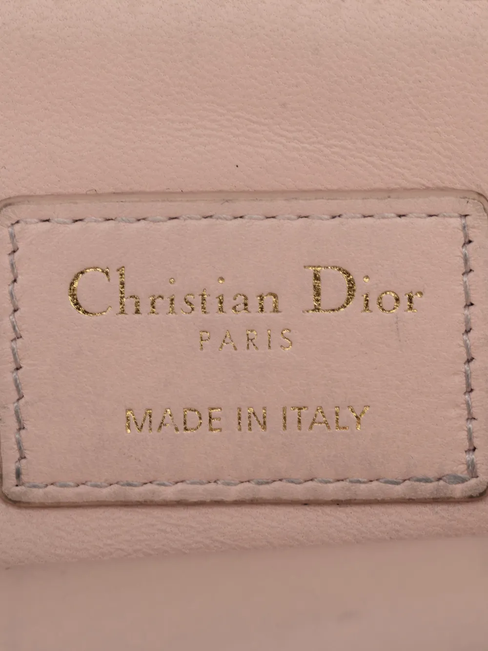 Dior Pre-owned 2024 Calfskin Cannage Supple Caro Lavender Coin Pouch in Pink, view 5