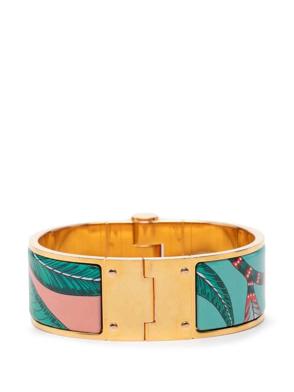 Hermès Pre-Owned Bracciale Wide Savana Dance Charniere XX secolo - Rosa