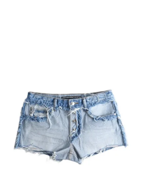 Alexander Wang deconstructed frayed-edge shorts