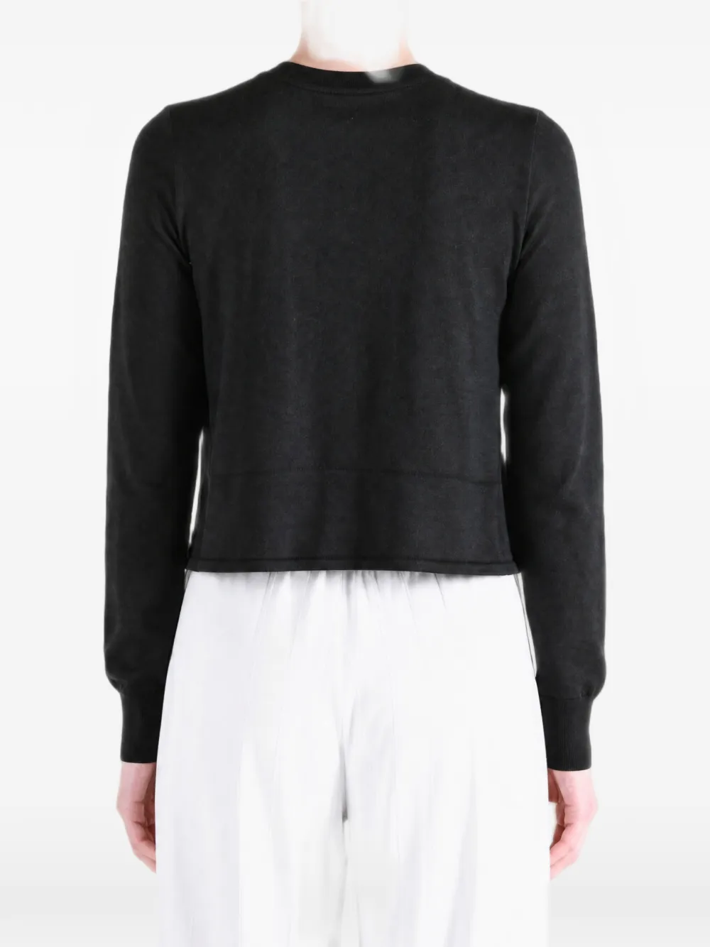 Alexander Wang Vest met trekkoord en geborduurd logo Zwart