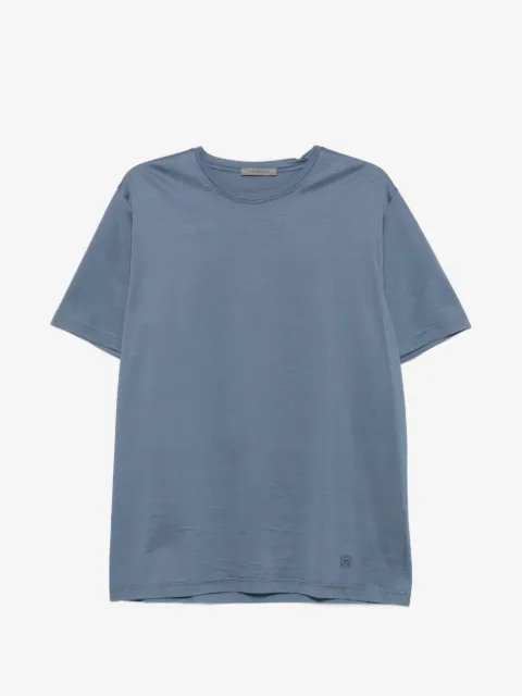 Corneliani logo-embroidered T-shirt