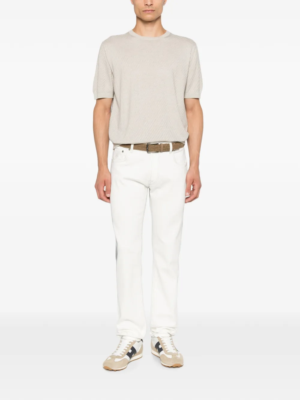 Corneliani T-shirt met ronde hals Grijs