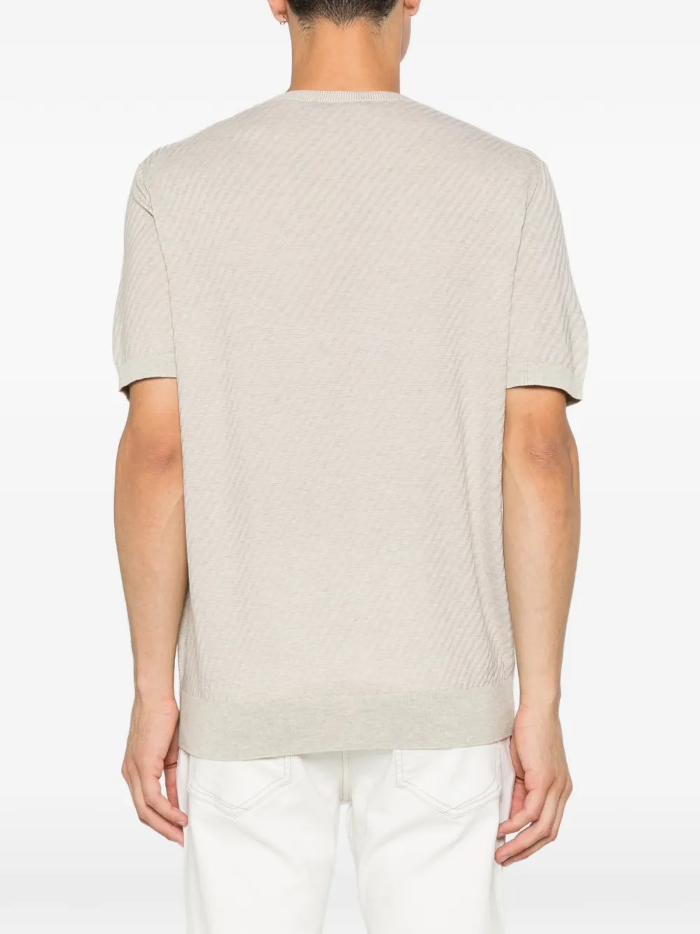 Corneliani T-shirt met ronde hals Grijs