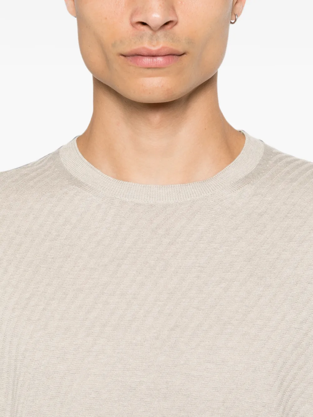 Corneliani T-shirt met ronde hals Grijs