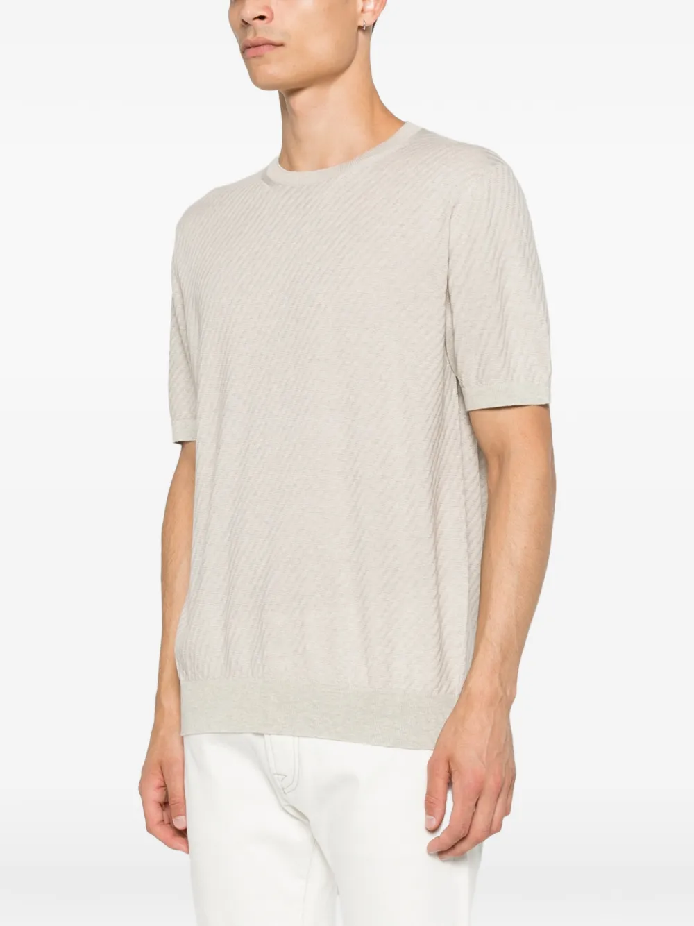 Corneliani T-shirt met ronde hals Grijs