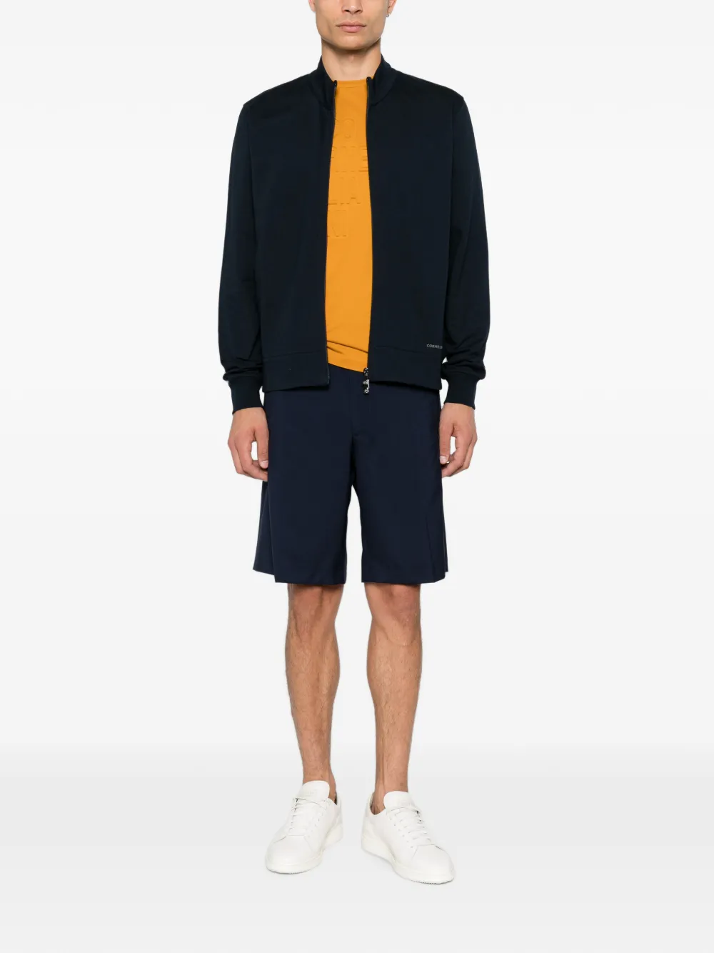 Corneliani Sweater met rits Blauw