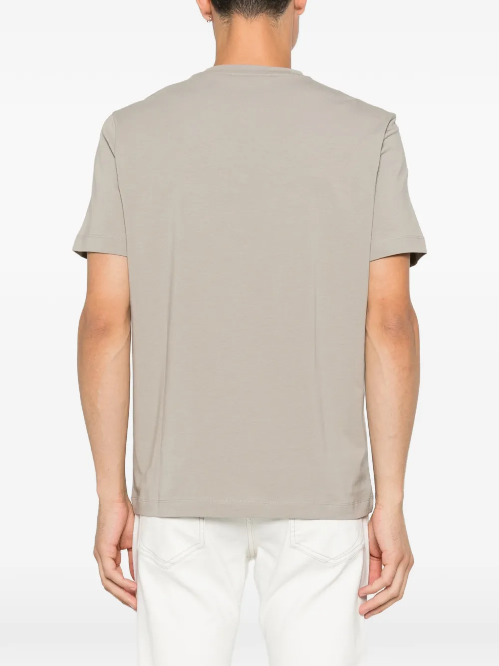 Corneliani T-shirt met logoprint Beige