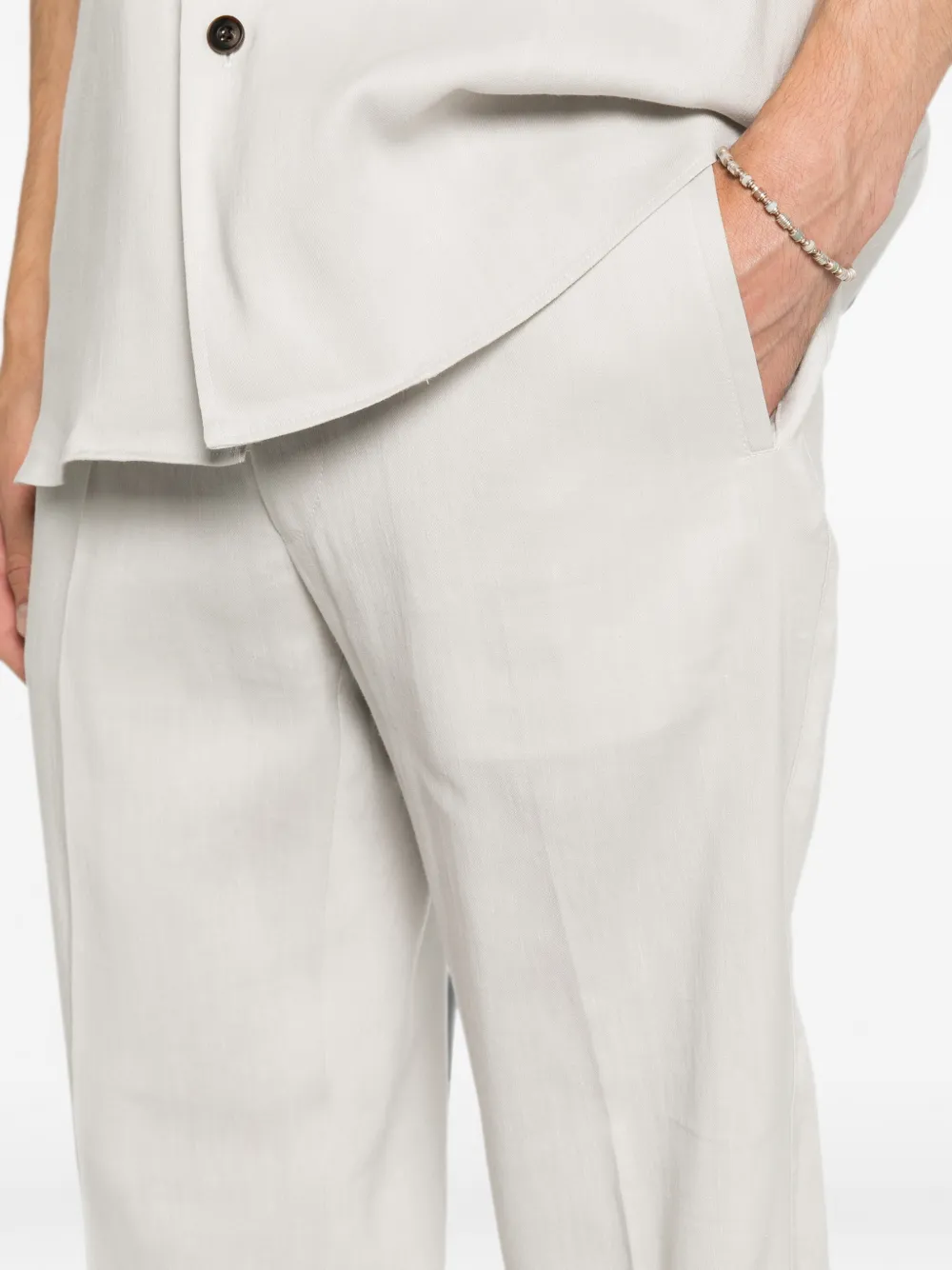 Corneliani Geruite broek Beige