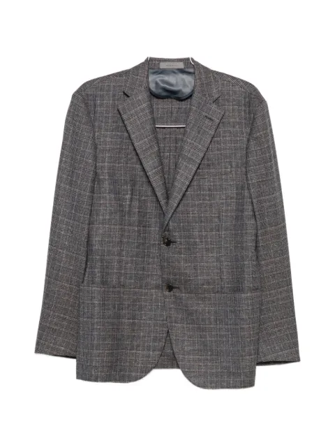 Corneliani check-pattern single-breasted blazer
