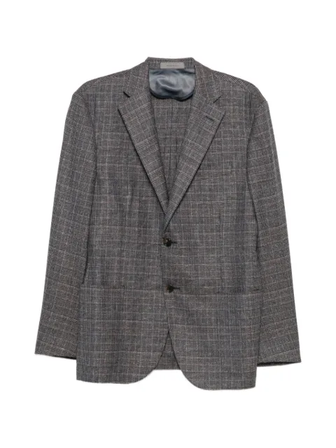 Corneliani check-pattern single-breasted blazer
