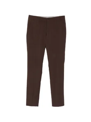 Brunello Cucinelli ストレート コットンパンツ | ブラウン | FARFETCH JP