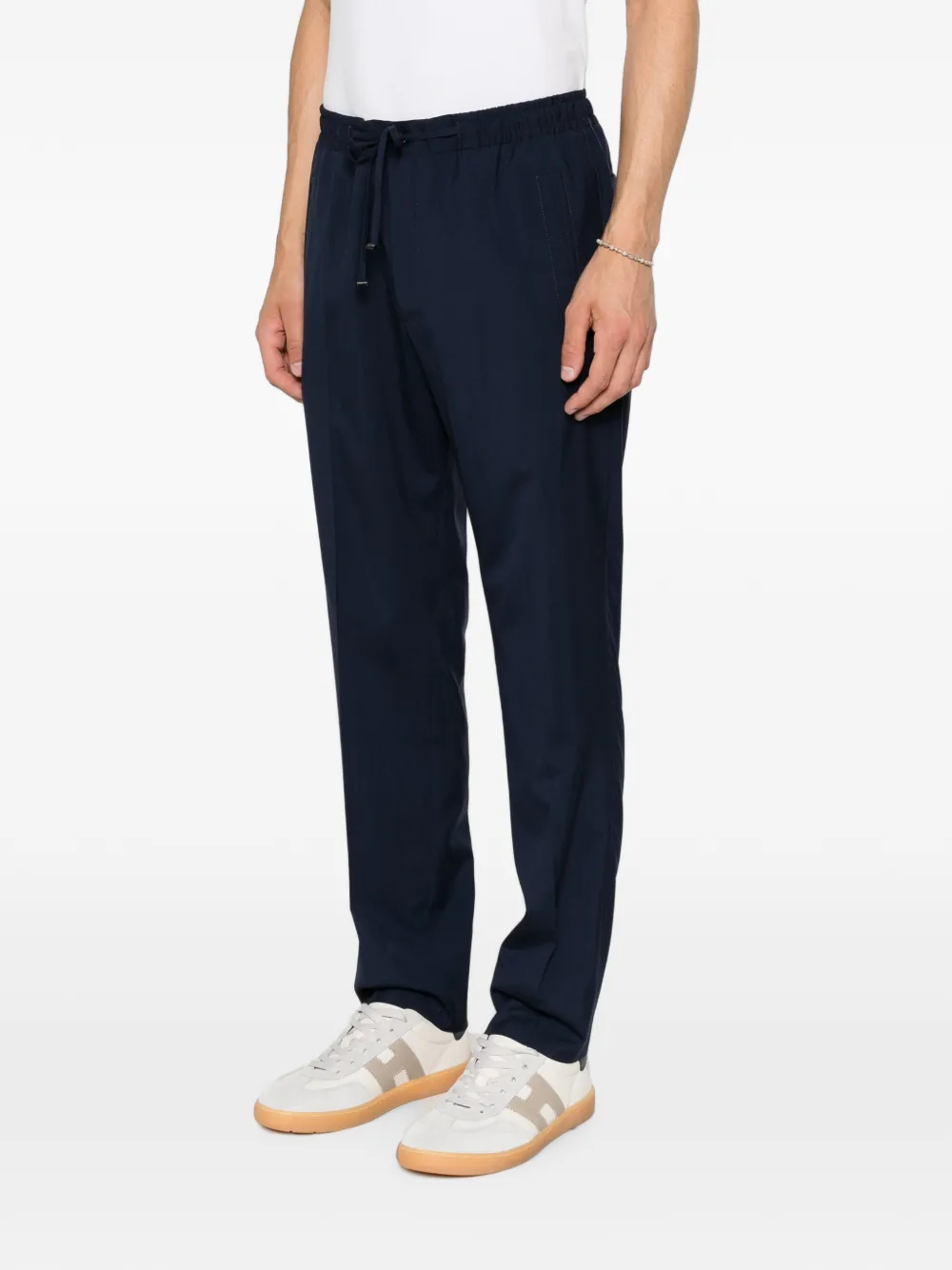 Corneliani Broek met elastische tailleband Blauw