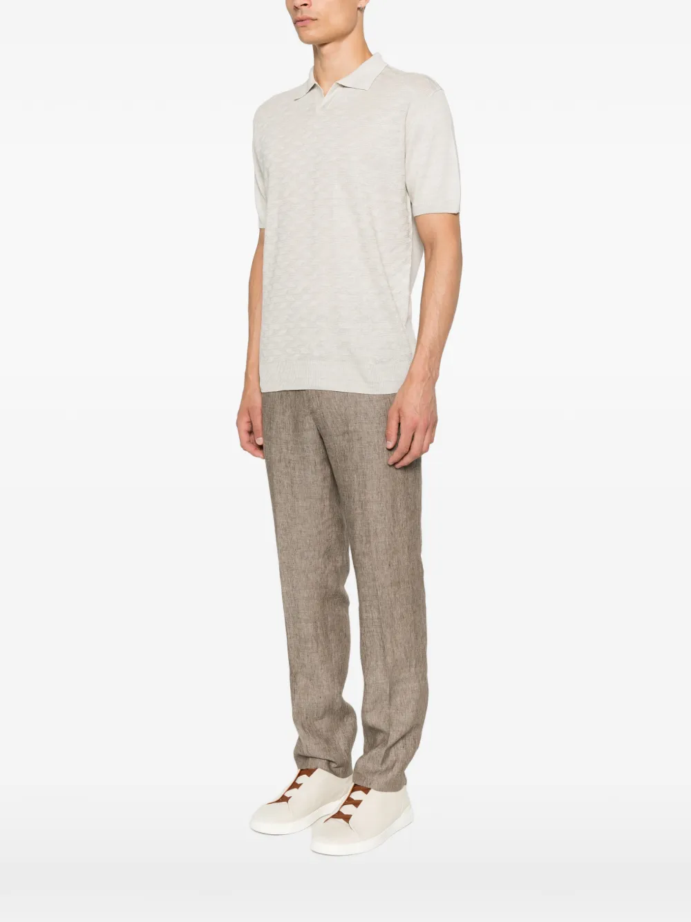 Corneliani T-shirt met korte mouwen Beige
