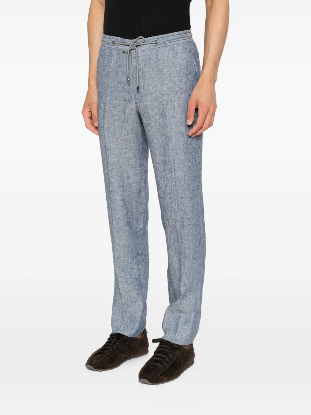 Corneliani Pantalon met trekkoord Blauw