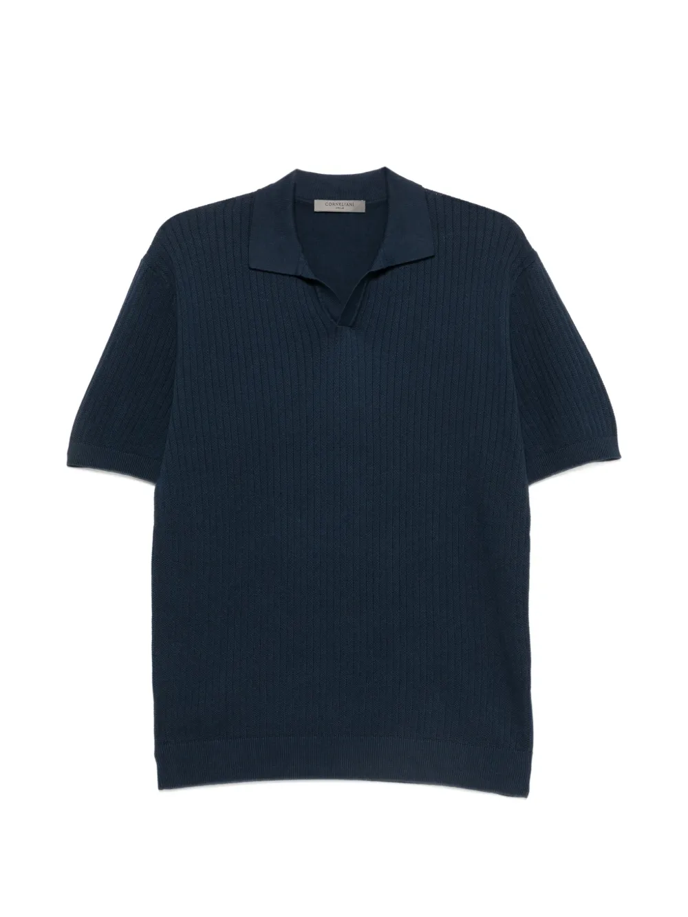 Corneliani 골지 니트 티셔츠 | 블루 | Image 1