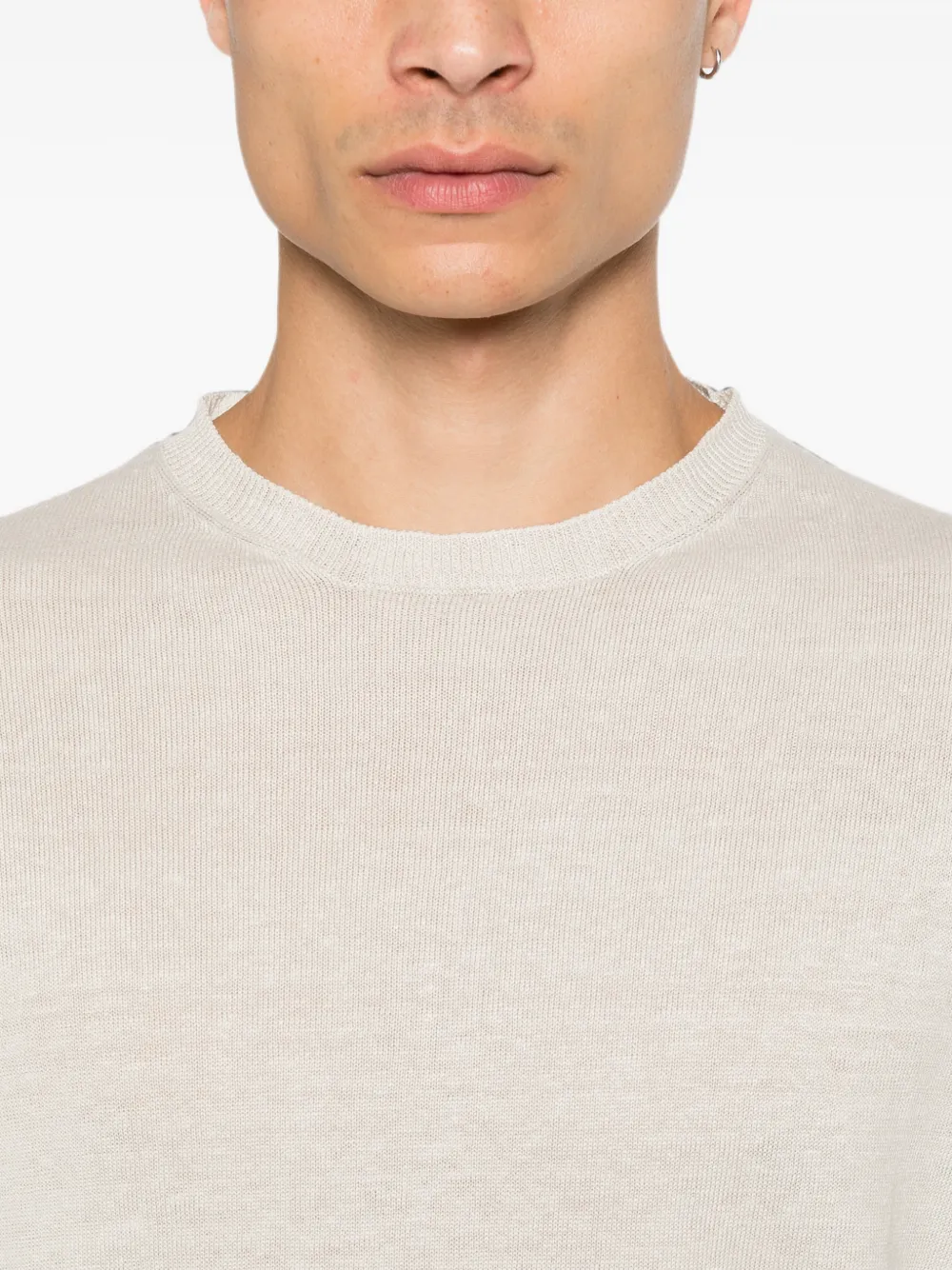 Corneliani T-shirt met ronde hals Beige