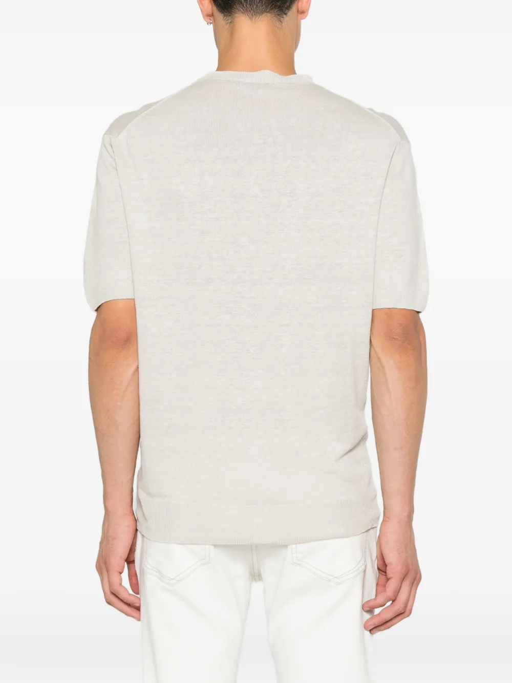 Corneliani T-shirt met ronde hals Beige