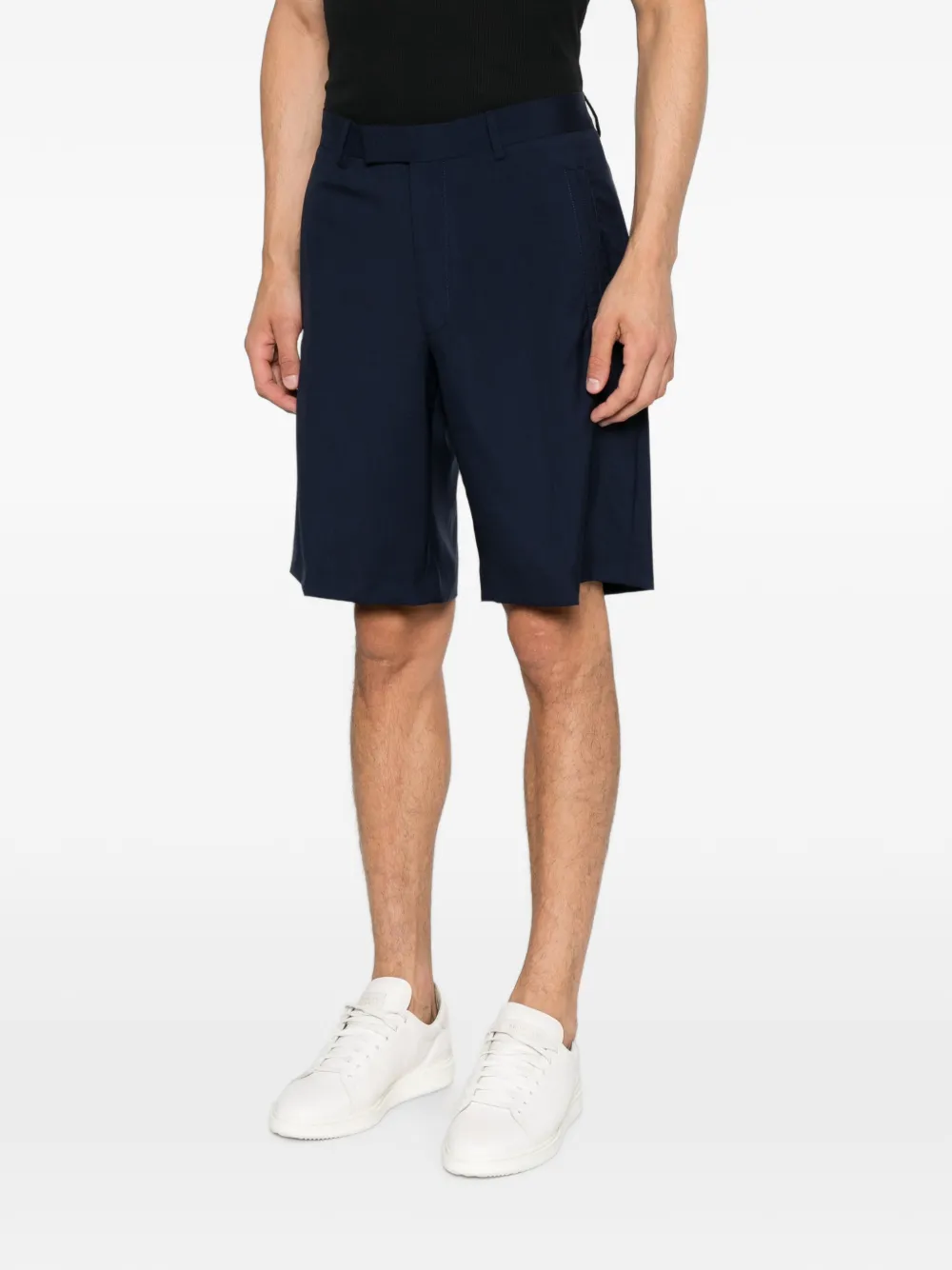 Corneliani Geplooide shorts Blauw