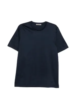 Emporio Armani ワッフルニット Tシャツ | ブルー | FARFETCH JP