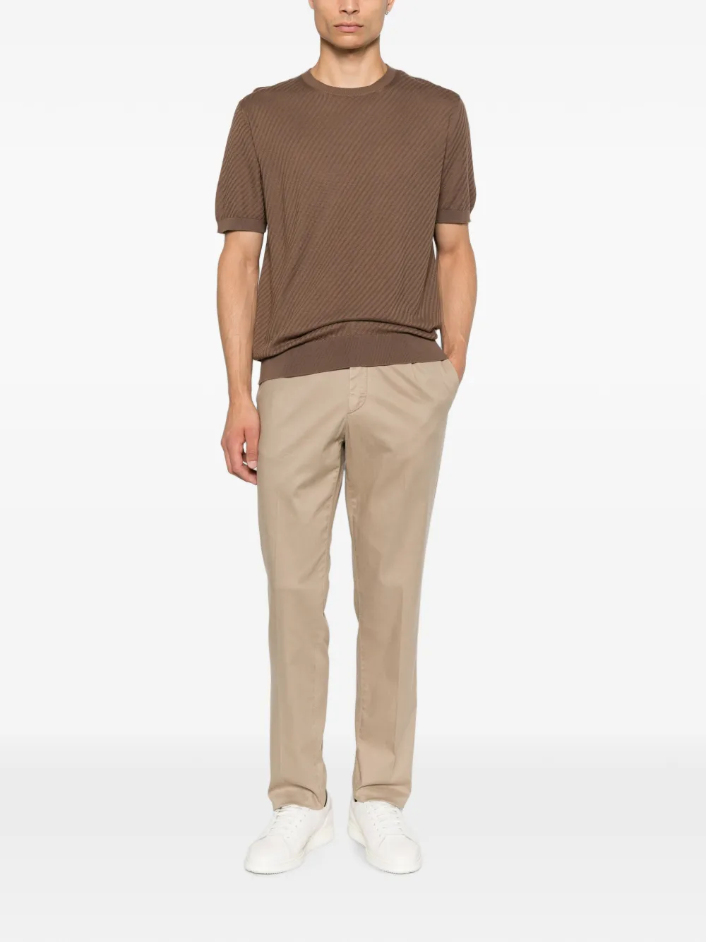 Corneliani Plooibroek Beige