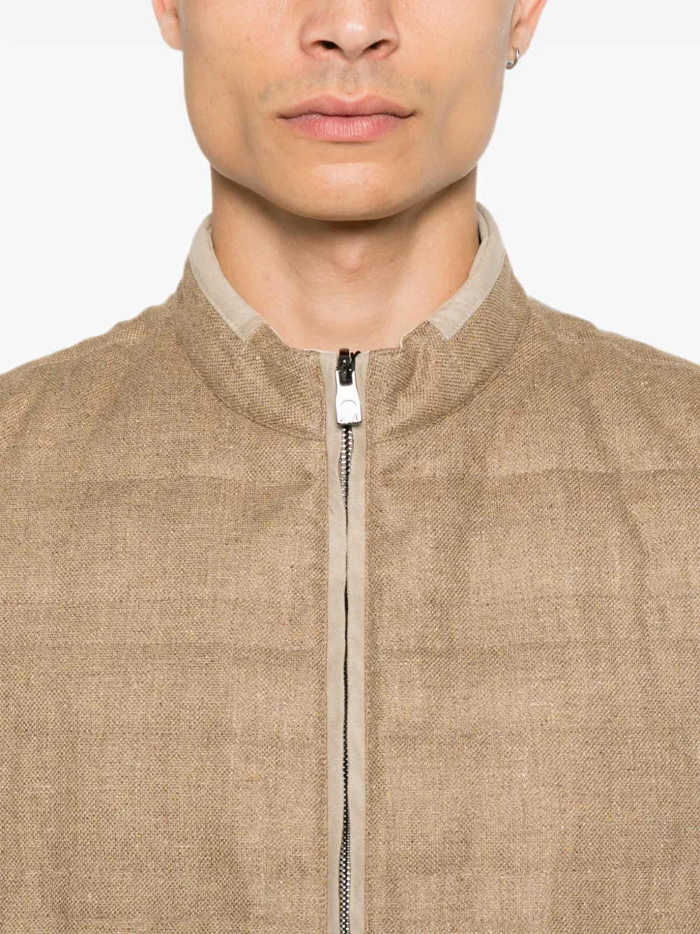 Corneliani Gewatteerde bodywarmer Beige