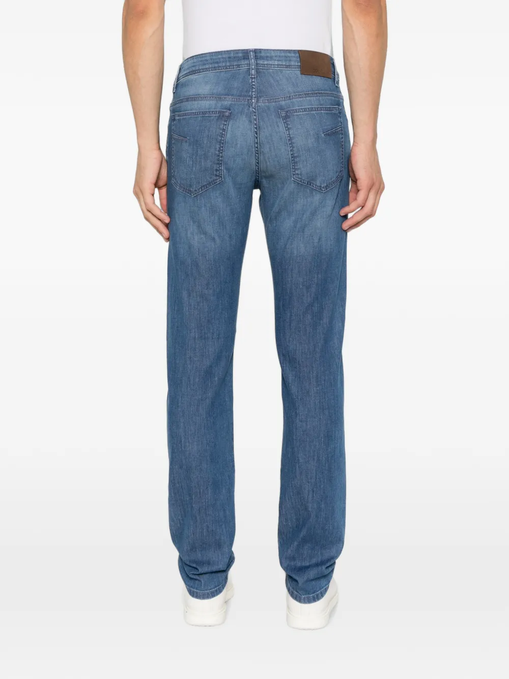 Corneliani Jeans met vervaagd-effect Blauw