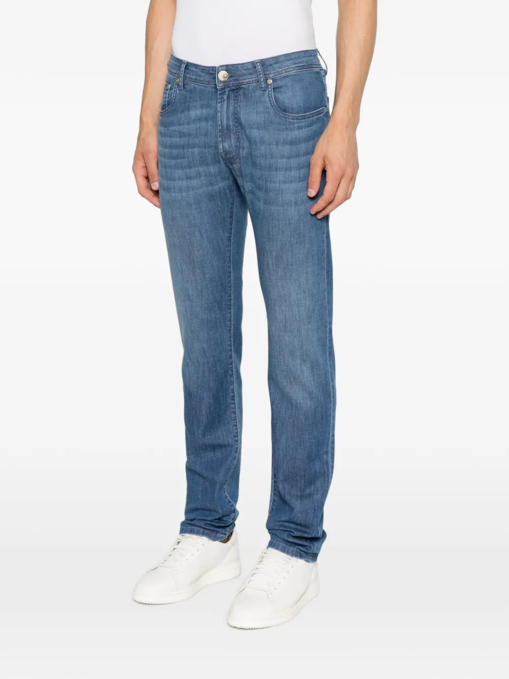 Corneliani Jeans met vervaagd-effect Blauw