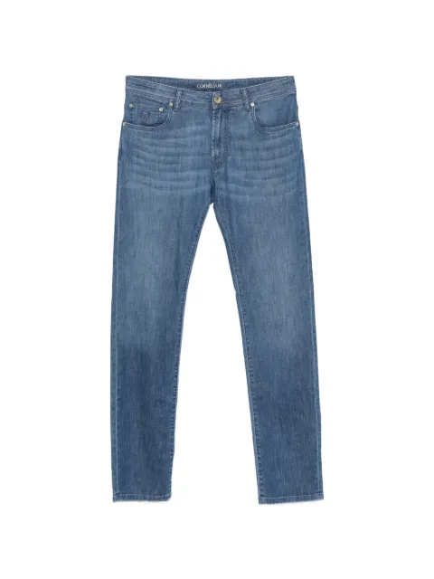 Corneliani faded-effect straight-leg jeans