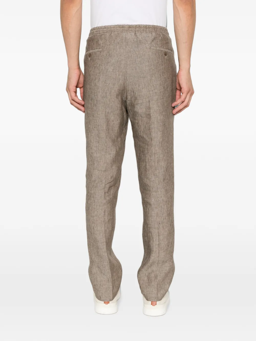 Corneliani Broek met trekkoordtaille Beige