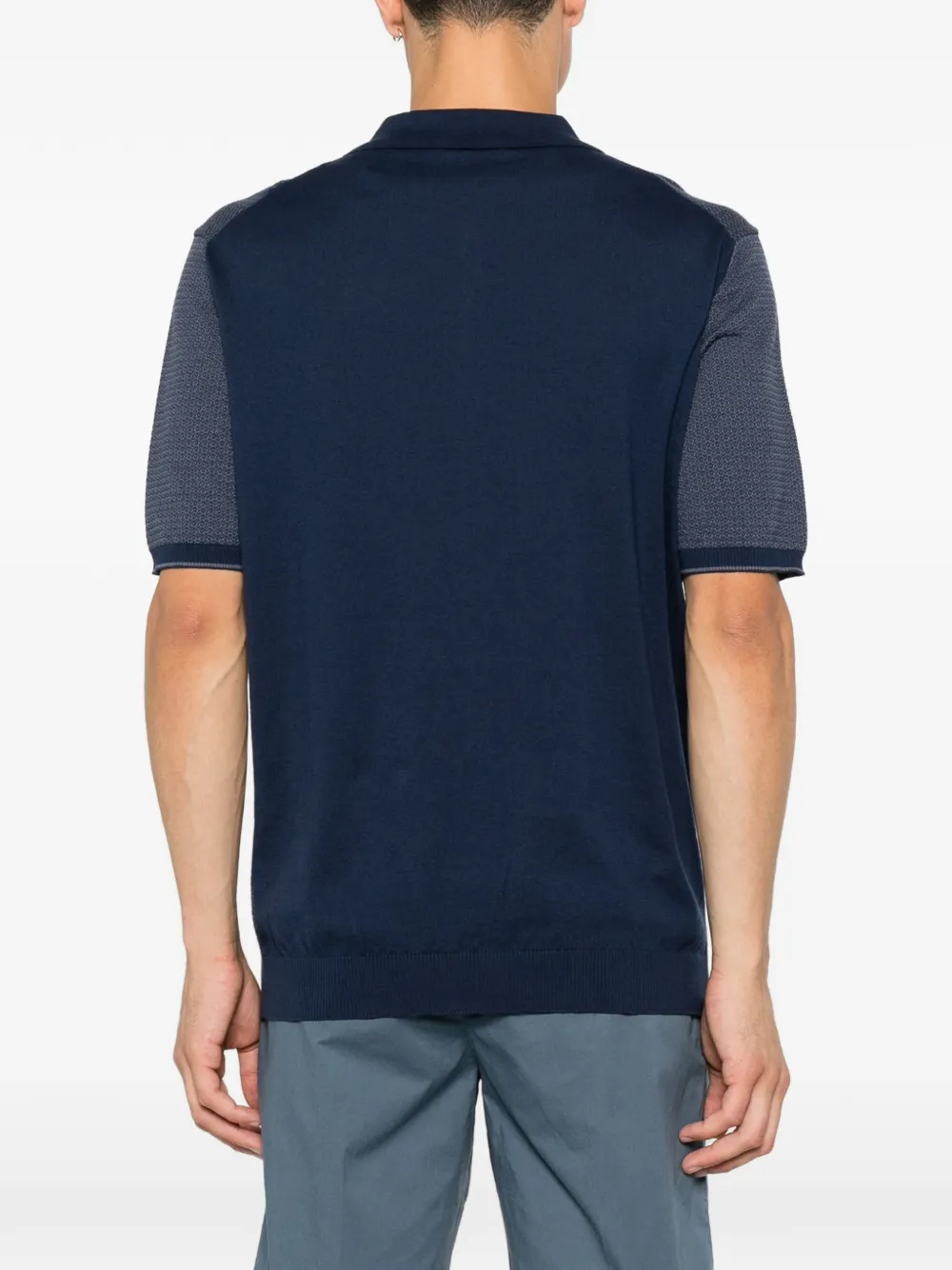 Corneliani Getextureerd T-shirt Blauw