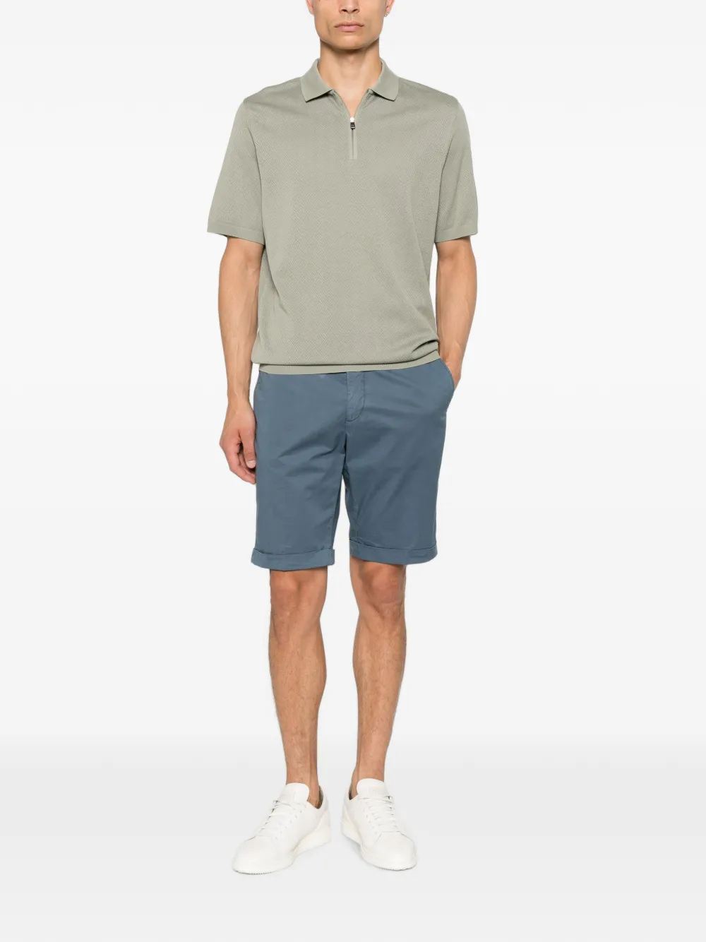 Corneliani Shorts met knopen Blauw
