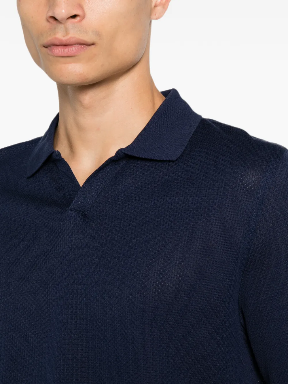 Corneliani Poloshirt met korte mouwen Blauw