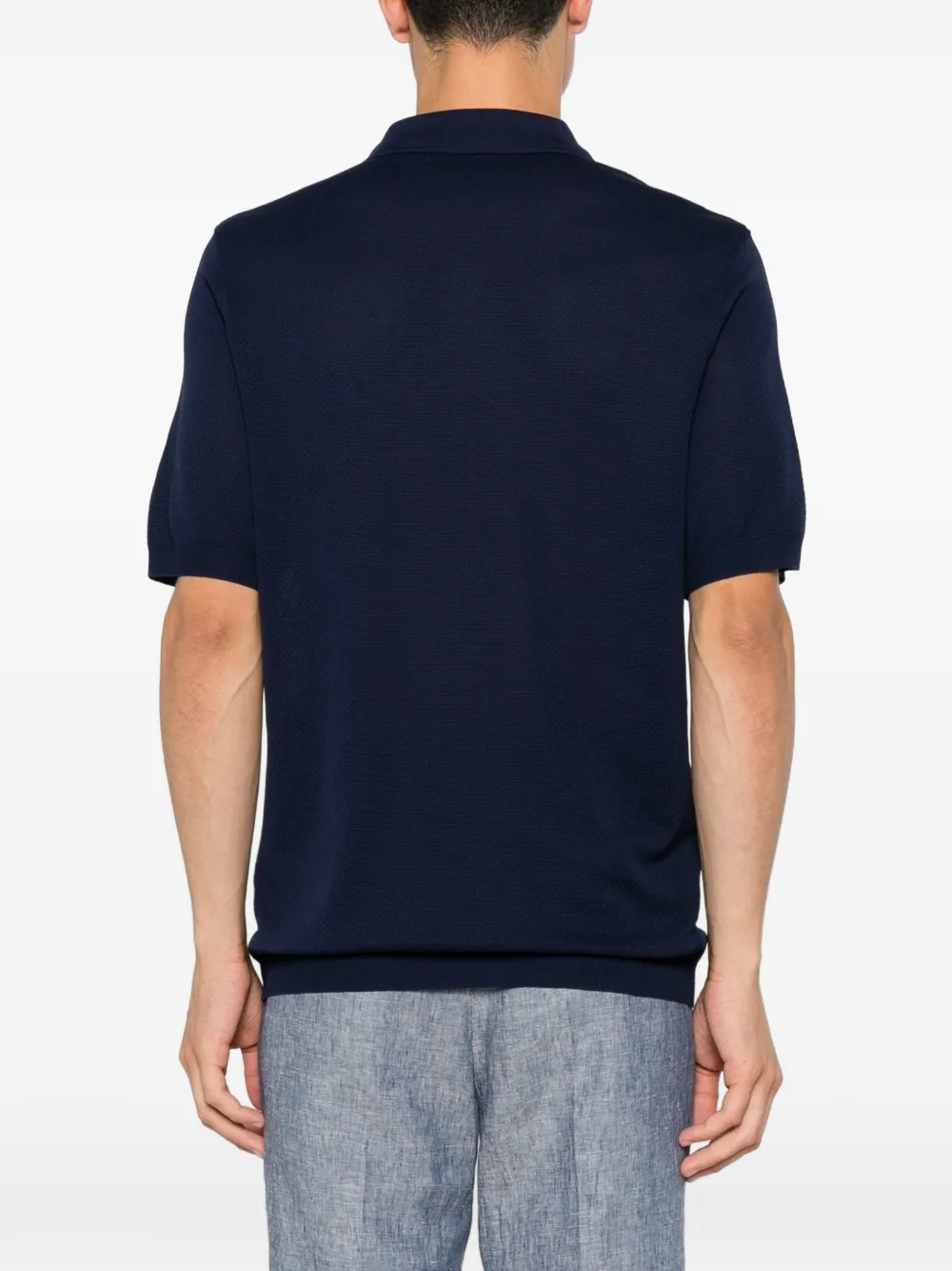 Corneliani Poloshirt met korte mouwen Blauw