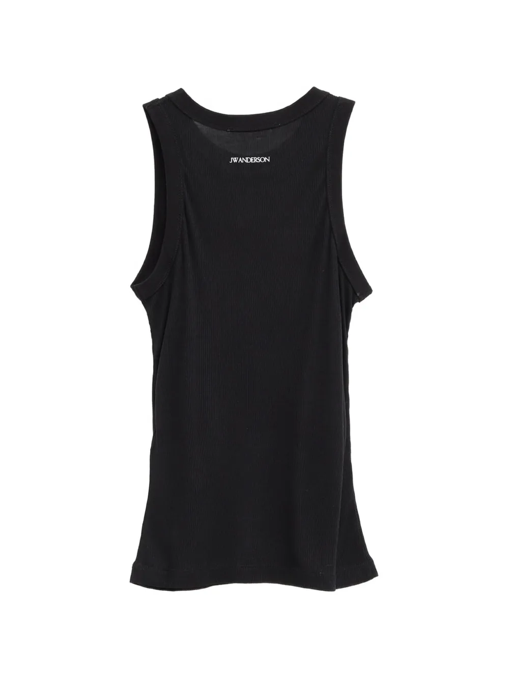 JW Anderson Doorzichtige geribbelde tanktop Zwart